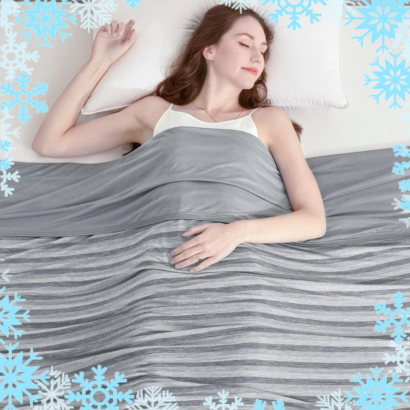Ailemei Cooling Blanket For Hot Sleepers, Double Sided Cold Effect, Twin/Full