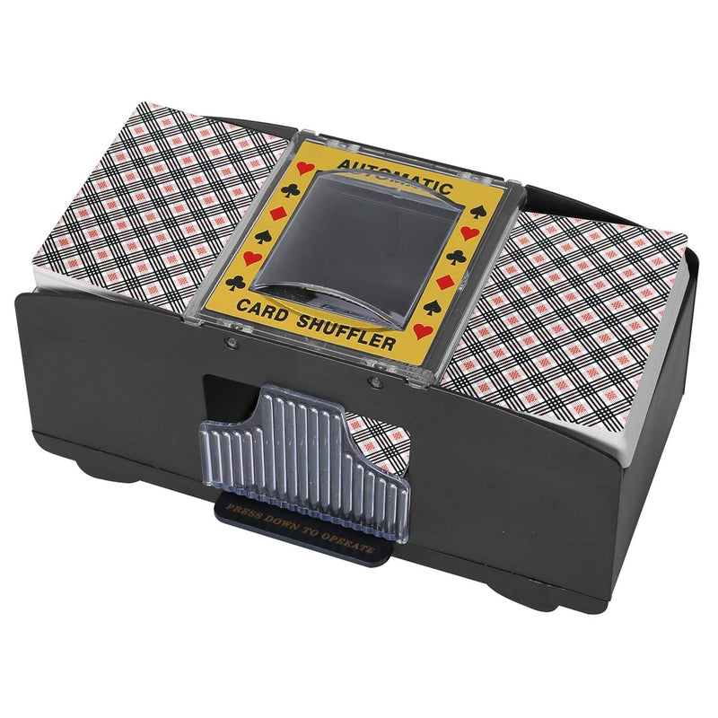 Card Shuffler 2/4/6 Deck, Automatic Electric Playing Card Shuffler, Battery