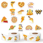 1000Pcs Pizza Food Waterproof Vinyl Stickers Self Adhesive Art Craft Scrapbooking Party Favor