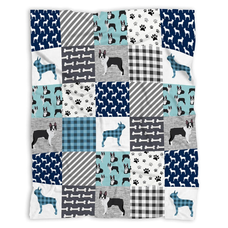Black French Bulldog Throw Blanket Warm Lightweight Soft Cozy Warm Home Decora
