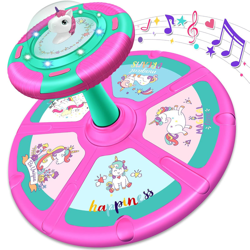 Unicorn Sit And Spin Toy Birthday Gift For 2 3 4 Years Old Girl Toy For Toddle