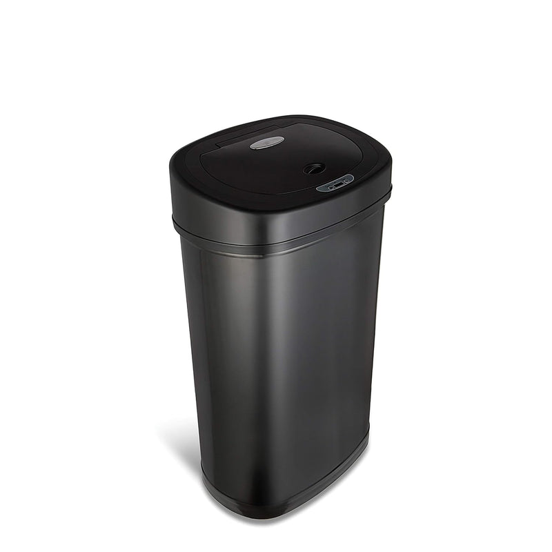 Dzt-50-9Bk Automatic Touchless Infrared Motion Sensor Trash Can, 13 Gal 50L, Bla