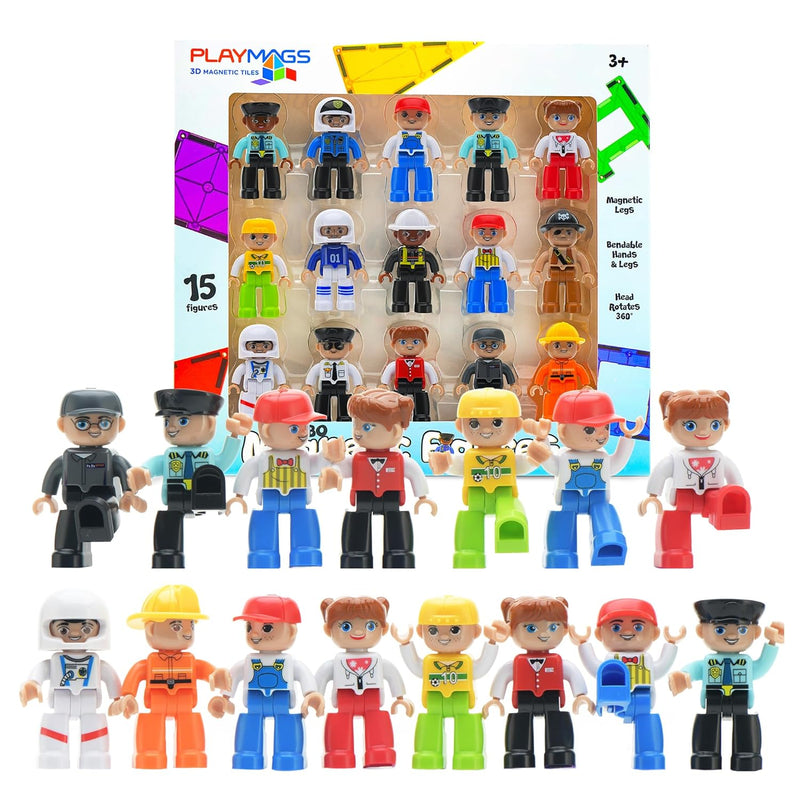 Large Magnetic Figures Community Set Of 15 Pieces 3” Play People Perfect Fo