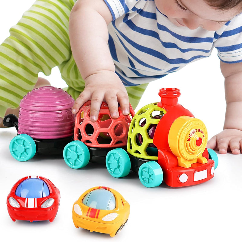 iPlay, iLearn Baby Toy Train, Infant Soft Cars for 6-12 Month Boy, Musical