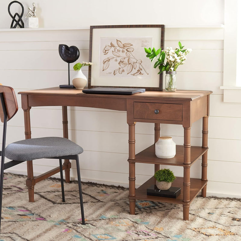 Home Collection Henric Black 1-Drawer 2-Shelf Computer Table Office Desk Dsk57