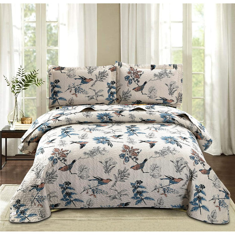 Quilt Set King Size Bedspread Coverlet King Quilt Bedding Country Farmhouse Qu