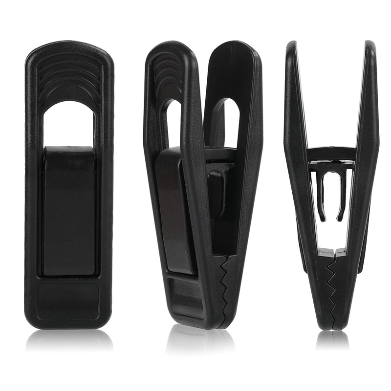 Black Plastic Hanger Clips For Hangers, 40 Pack Pants Hanger Clips, Strong Pinch