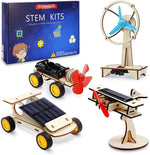 4-in-1 Solar & Wind STEM Building Kit for Kids Ages 8-12