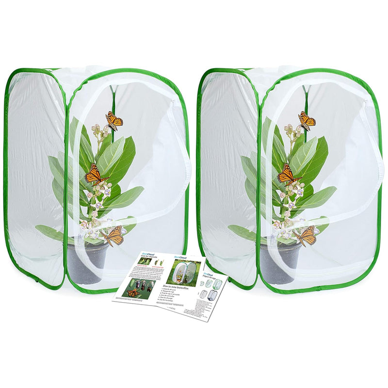 RESTCLOUD 24" Insect and Butterfly Habitat Monarch Butterfly Enclosure for