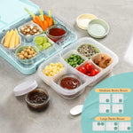 [6 Pack] Salad Dressing Container To Go, 2.7 Oz Glass Small Condiment Container With Lids, Dipping Sauce Cups Set, Leakproof Reusable Sauce Containers For Lunch Box Work Trip.