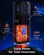 Rechargeable Male Wellness Massager with 65mm Thrusting & Heating