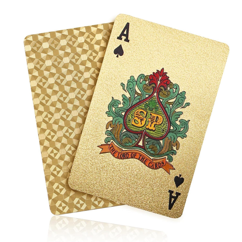 Waterproof Playing Cards, Plastic Playing Cards, Deck Of Cards (Gold Diamon