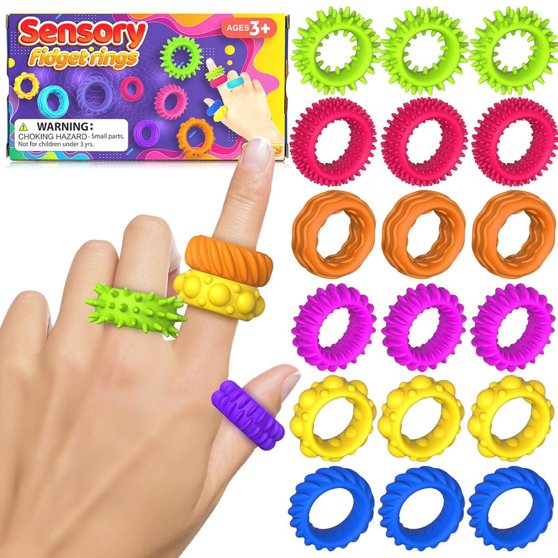 Fidget Toys Kids Sensory Rings: Fidget Ring Sensory Toys For Kids With Autism