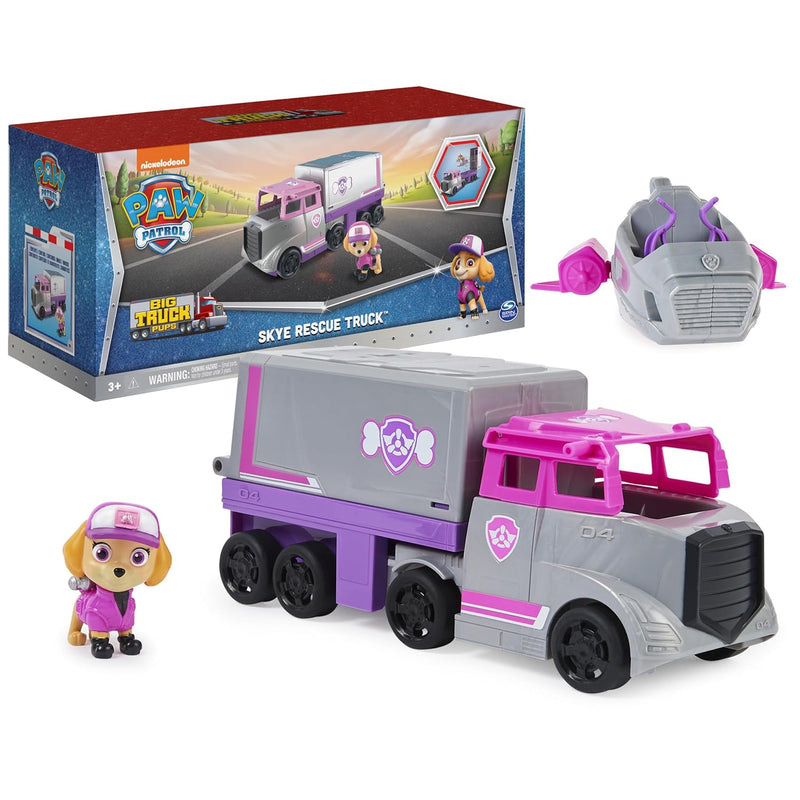 PAW Patrol, Big Truck Pup’s Skye Transforming Toy Trucks with Collectible A