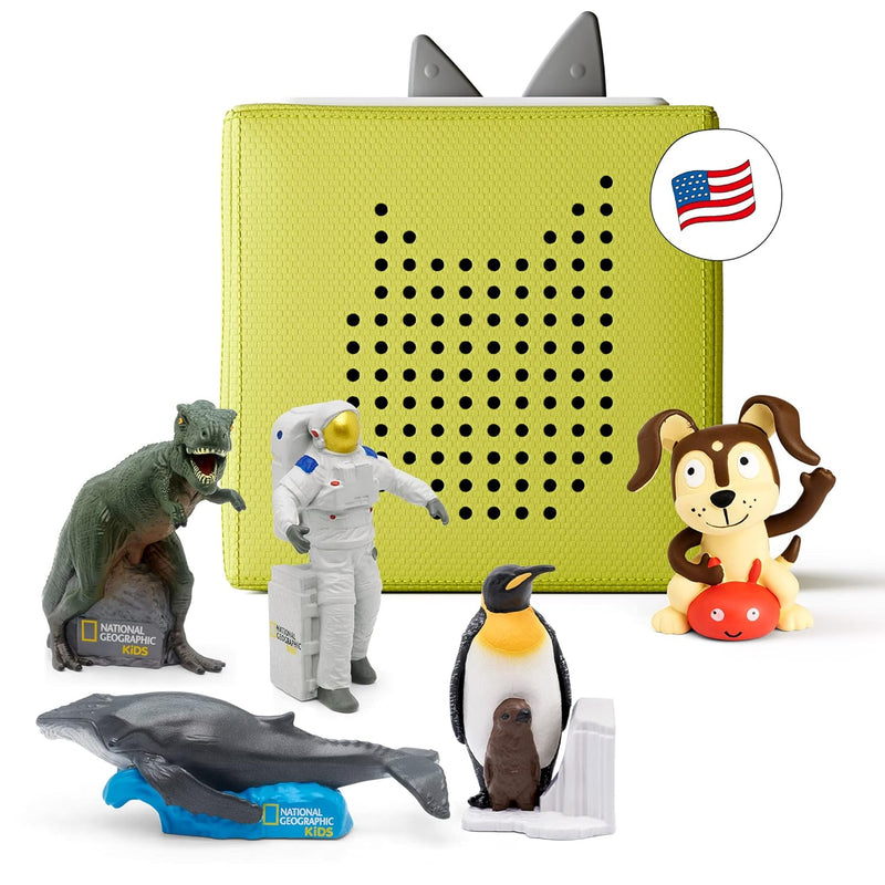 Toniebox Audio Player Starter Set with National Geographic Astronaut, Dinos