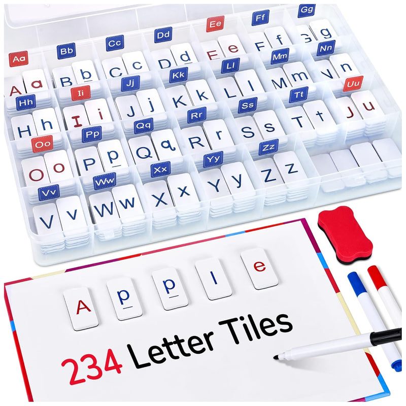 Classroom Magnetic Letter Tiles for Phonics and Spelling-JoyCat 234 Foam Al