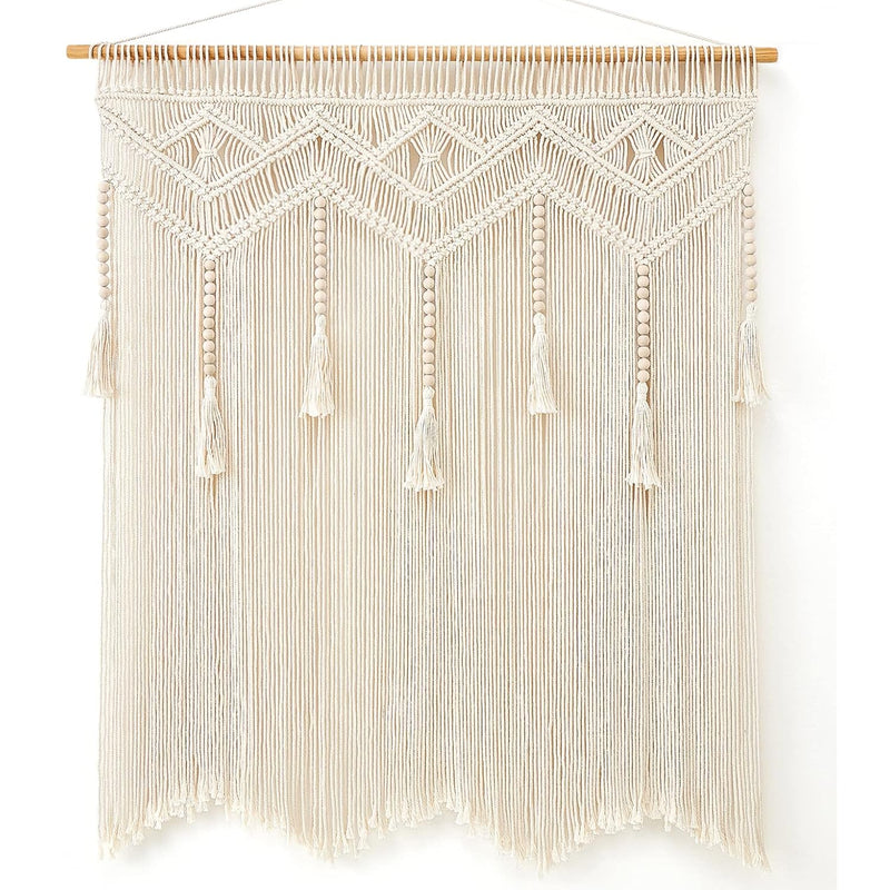 Macrame Wall Hanging Large Boho Decor Chic Tapestry Curtain Tassel Woven Wall