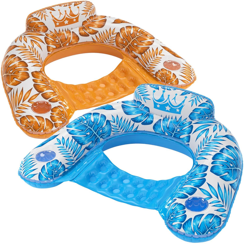 Jasonwell Inflatable Pool Float Chair - Floating Pool Chair Lounge Floats f