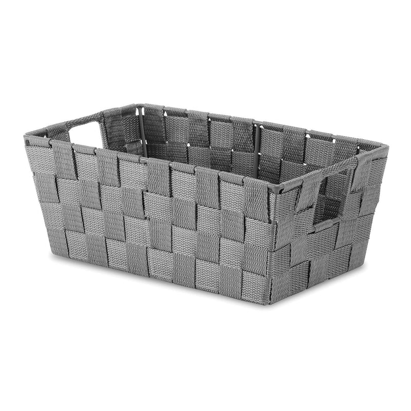 Woven Strap Small Shelf Tote Savvy Gray, 1 Count (Pack Of 1)