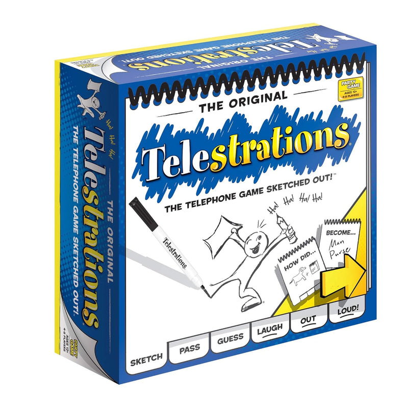 Telestrations Original 8-Player | Family Board Game | A Fun Game for Kids a