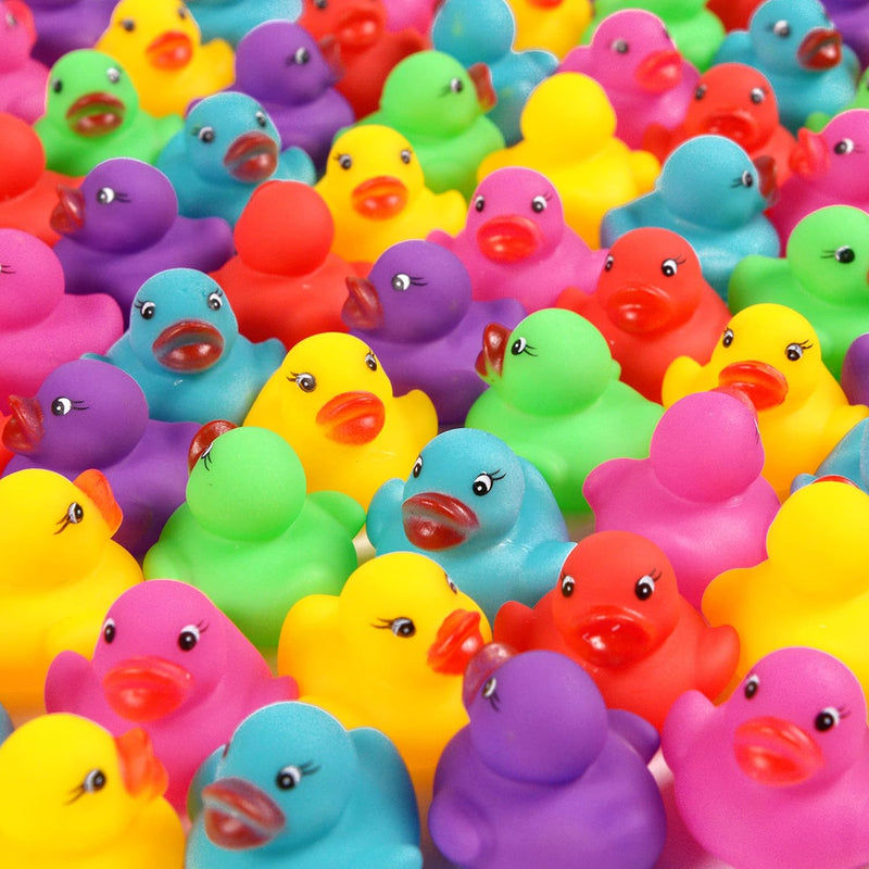 228 Pack Mini Rubber Ducks Set, Mini Colorful Rubber Duckies Bath Toy For C