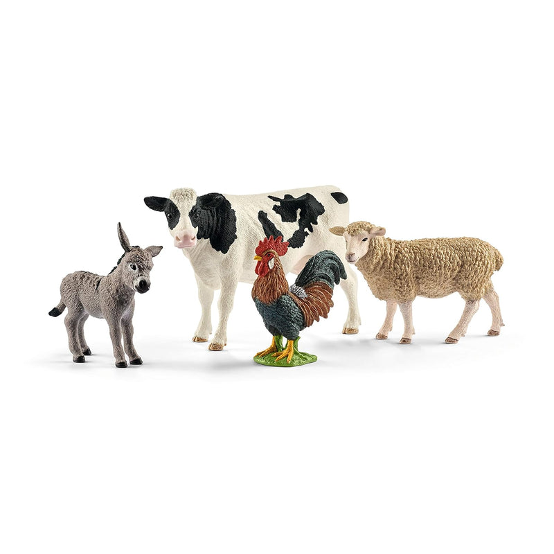 Schleich FARM WORLD - Starter Set, includes 4 x Collectible Toy Farm Animal