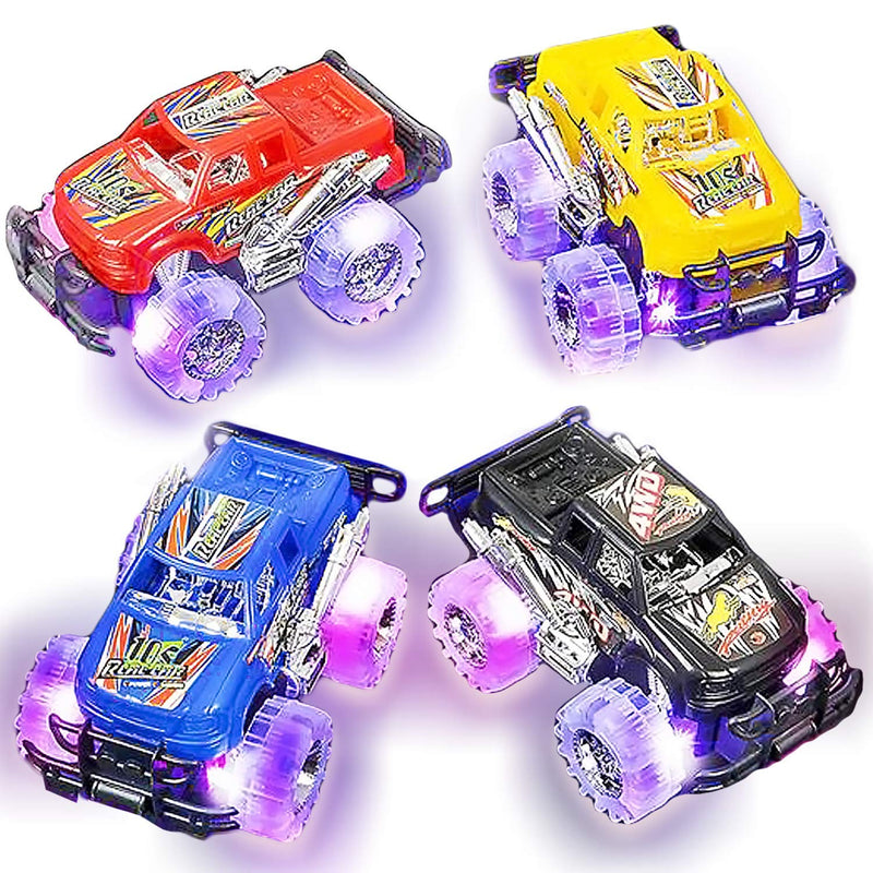ArtCreativity Light Up Monster Trucks for Boys and Girls, Toy Truck Set of