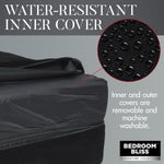 Bedroom Support Cushion for Deeper Intimacy, Toy Mount, High-Density Foam, Black