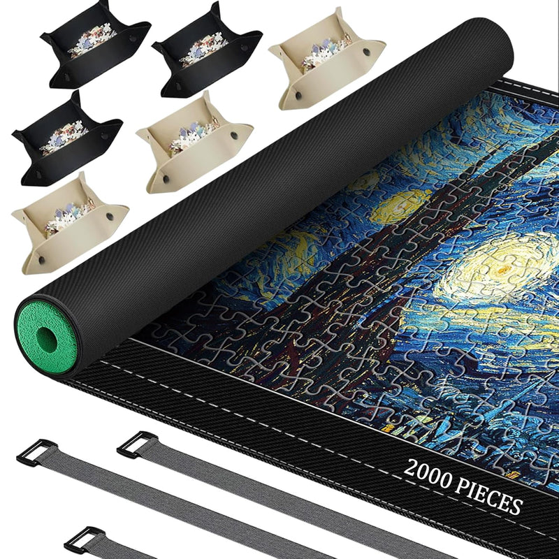 Rubber Jigsaw Puzzle Mat Roll Up 44.5X30 In 2000 1500 1000 Pieces Puzzel Ma