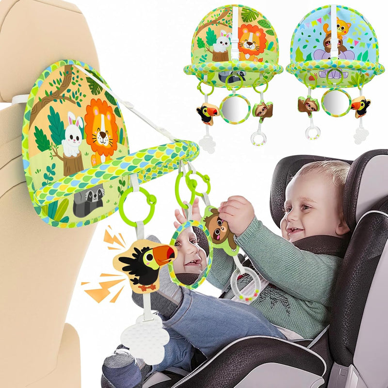 Baby Car Seat Toy For Travel Rear Facing Double Sided Baby Travel Activity