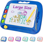 Large Magnetic Drawing Board for Kids with Secure Stamps
