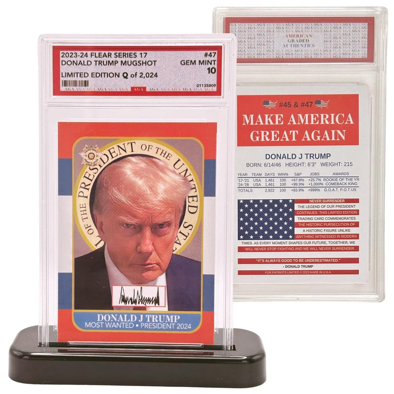 Free Stand Limited Edition President Donald Trump Merchandise 2024 Graded C