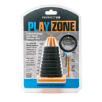 Perfectfit Brand Xact-Fit Play Zone Cock Ring Kit, Stackable, Silicone, Multiple Sizes, Firm Fit, Durable, Set Of 9 Rings With Sturdy Storage Cone