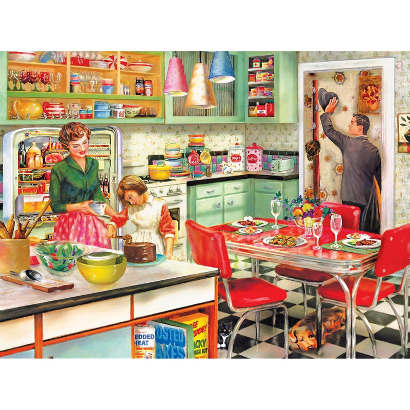 RoseArt - Puzzle Collector - Baking with Mom - 500 Piece Jigsaw Puzzle for