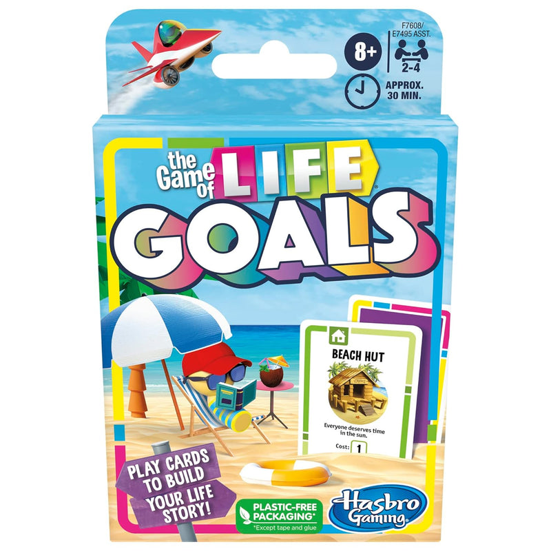 Hasbro The Game Of Life Goals Card Game Quick Playing Family Game For 2 4 P