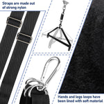 Heavy-Duty 360° Spinning BDSM Ceiling Swing with Adjustable Slings & Soft Pads