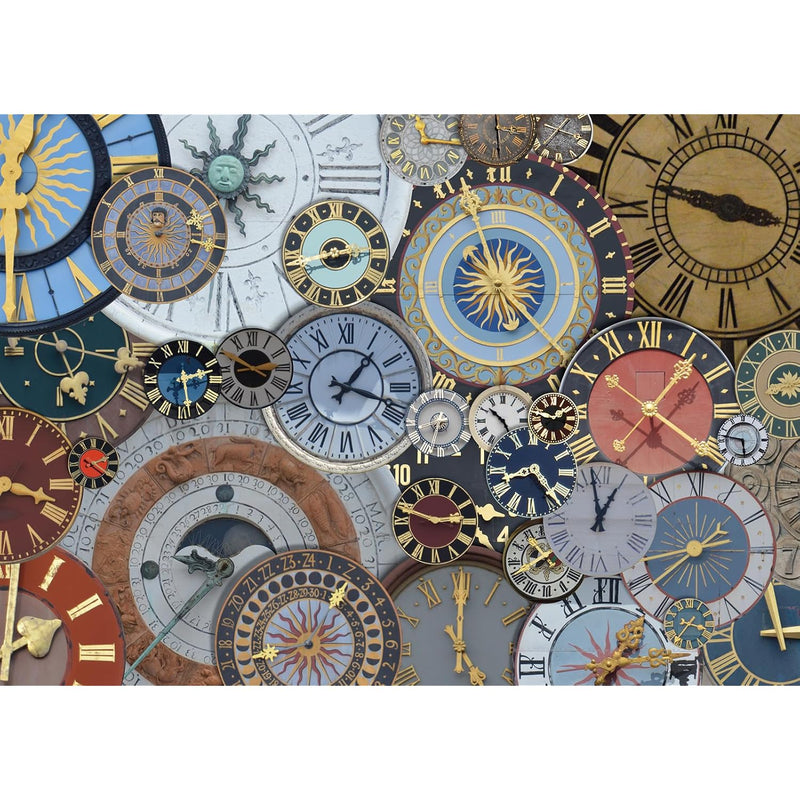 Jigsaw Puzzles For Adults 1000 Pieces, Clocks Interlock Perfectly Letter On