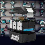 6.0Ah Battery Replacement for Makita 18V Battery Compatible with 18 Volt BL1860B BL1850B BL1840B BL1830B BL1815B Batteries