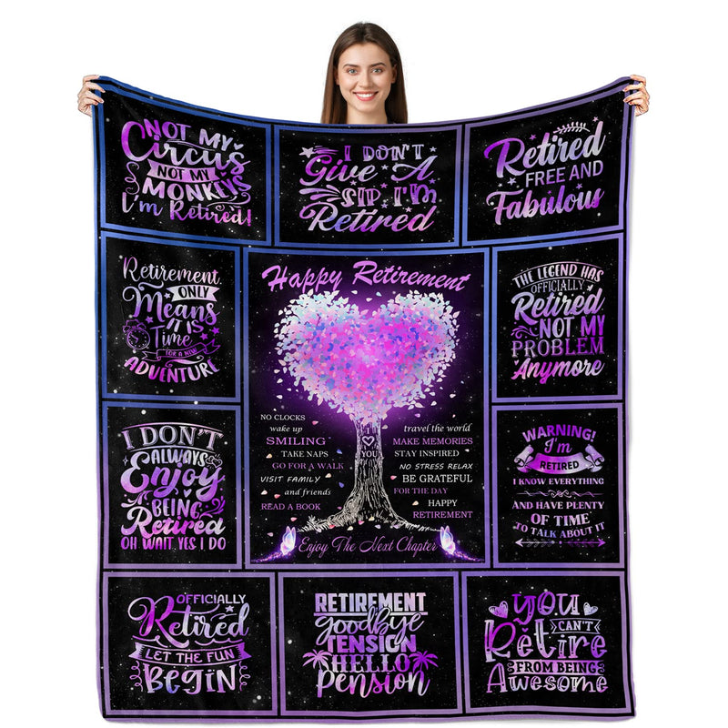 Retirement Gifts For Women 2023, Best Retirement Gifts, Retirement Blanket, Co