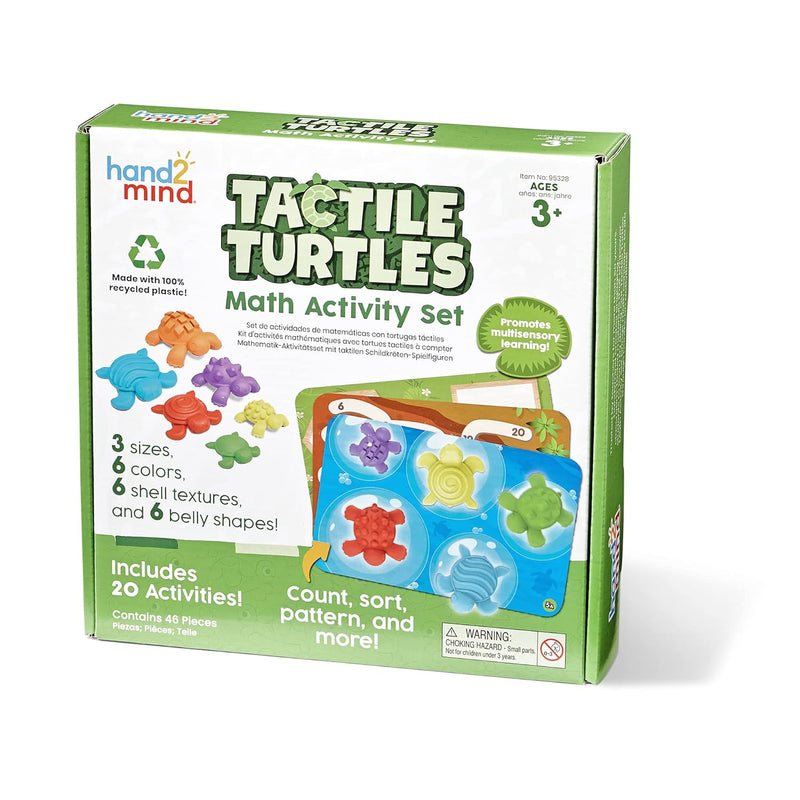 hand2mind Tactile Turtles Math Activity Set, Toddler Numbers and Counting,