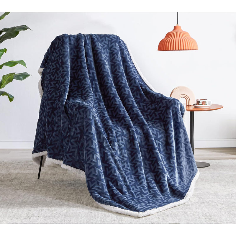 Sherpa Fleece Throw Blanket, Super Soft Flannel Fuzzy Blanket Throw Size For C