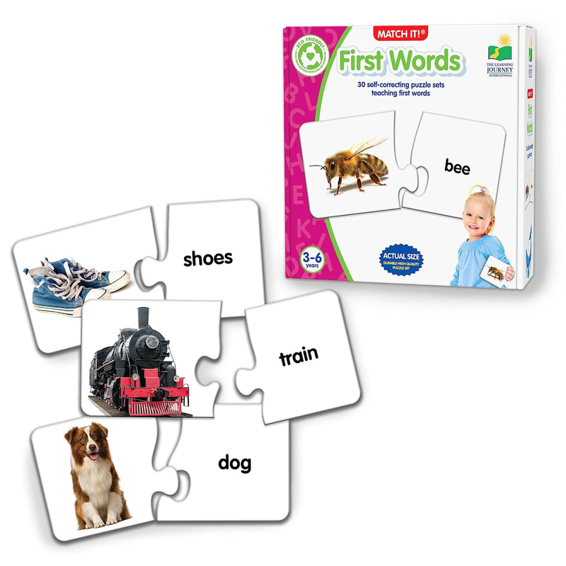 The Learning Journey: Match It! - First Words - 30 Piece Self-Correcting Wo