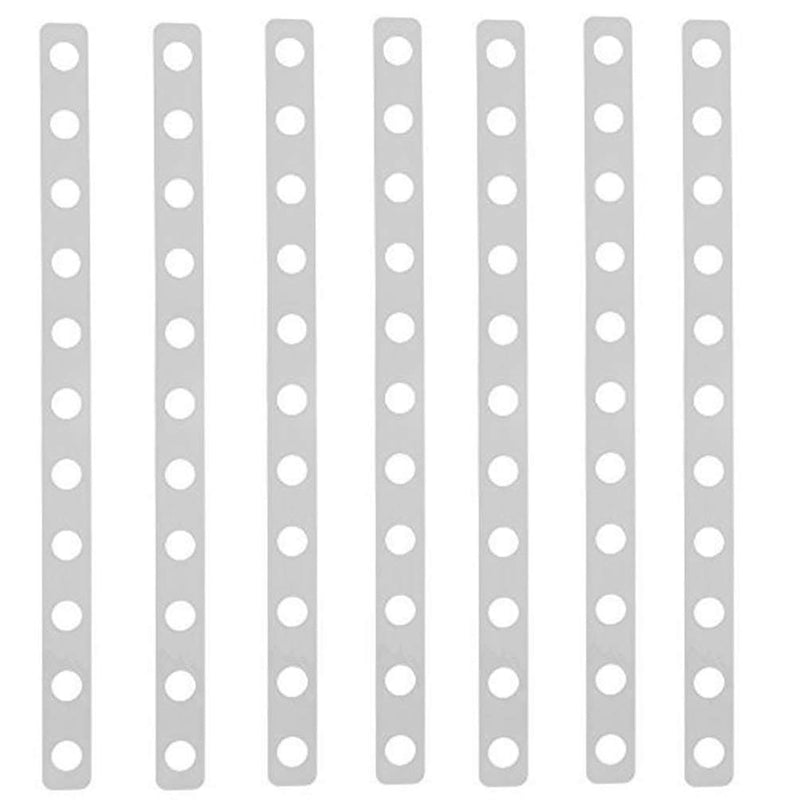 36Pcs Plastic White Display Hanger Strips,Coordinate Heavy Weight Plastic Displa