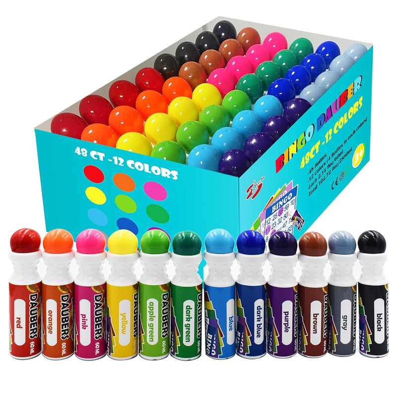 Yuanhe Bingo Daubers Dot Markers - Panit Dotters Bingo Dabbers Mixed Colors