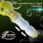 Thrusting Anal Plug Sex Toy For Men, Anal Vibrator Prostate Massager With 10 Thrusting & Vibration Modes, Remote Control Anal Beads With Pull Ring, G-Spot Vibrators For Men Women Couples