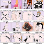36-Piece Bondage Restraint Kit – Ultimate BDSM Set for Couples with Accessories