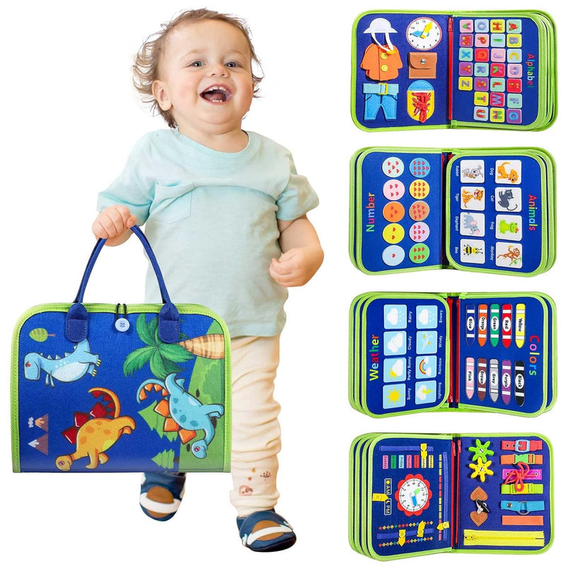 Toddler Busy Board Montessori Toys For 1 3 Year Old Boy Birthday Gift, Educ