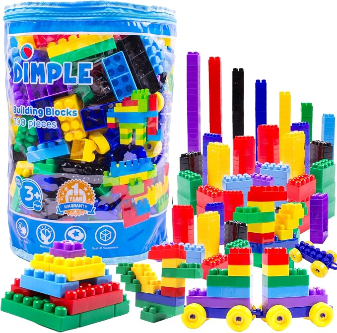 300-Piece Large Building Blocks for Toddlers Ages 3+