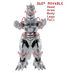 Set Of 2 Mecha Godzilla Earth Mechagodzilla Kiryu Toys, Kaiju Universe Action Figures King Of The Monsters Movable Joints Movie Series Soft Vinyl, Travel Bag