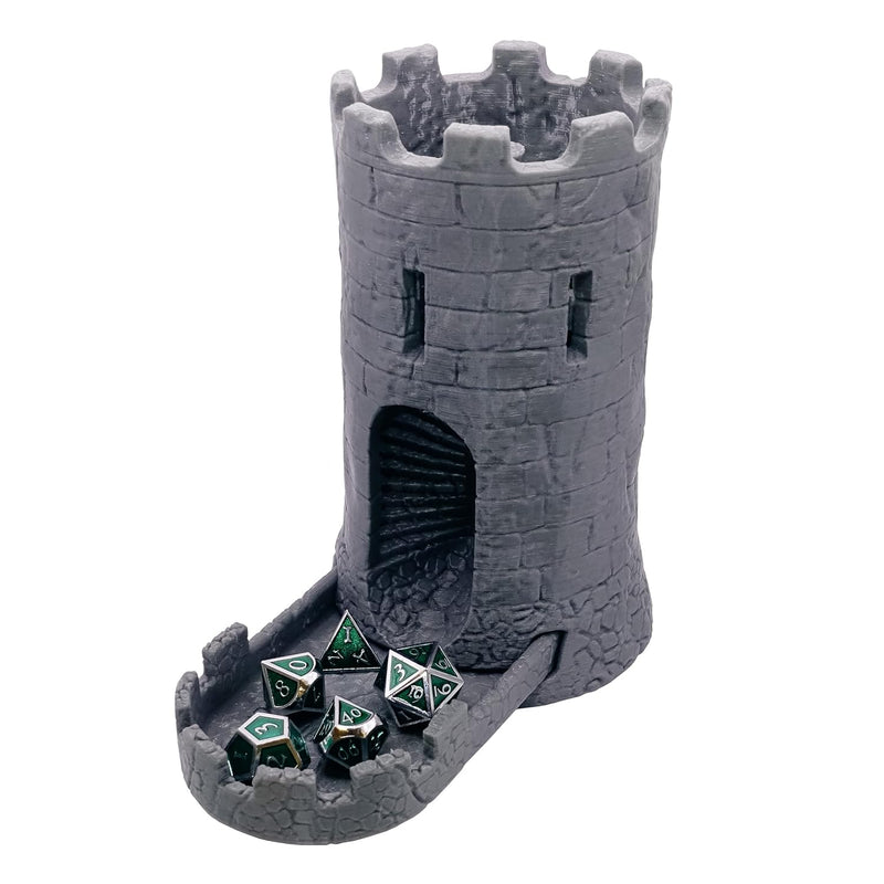 Dice Tower & Tray For Rolling And Randomizing Dice For Dnd, Pathfinder, And